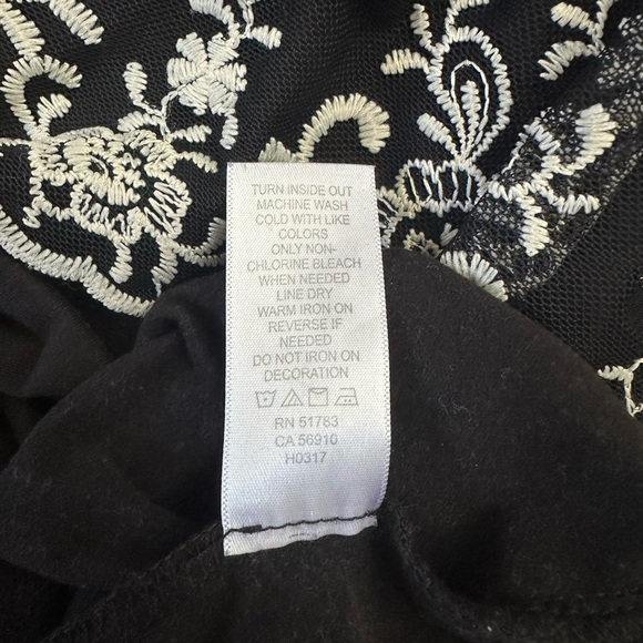 Maurices Black and White Lace Off-Shoulder Blouse - Picture 6 of 6